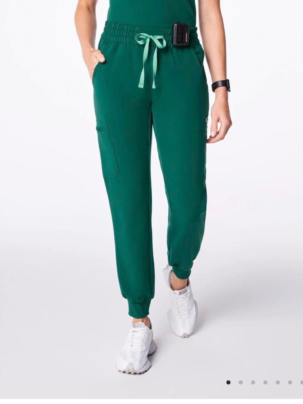 Women's Hunter Green Figs Uman Jogger Scrub Pants
